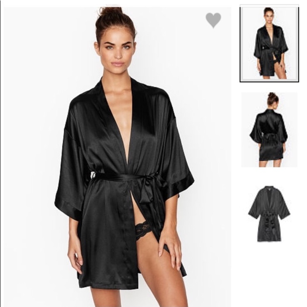 🎉SOLD🎉Victoria Secret Short Satin Kimono SizeS/P